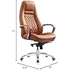 Executive Leather Office Chair with Ergonomic Design