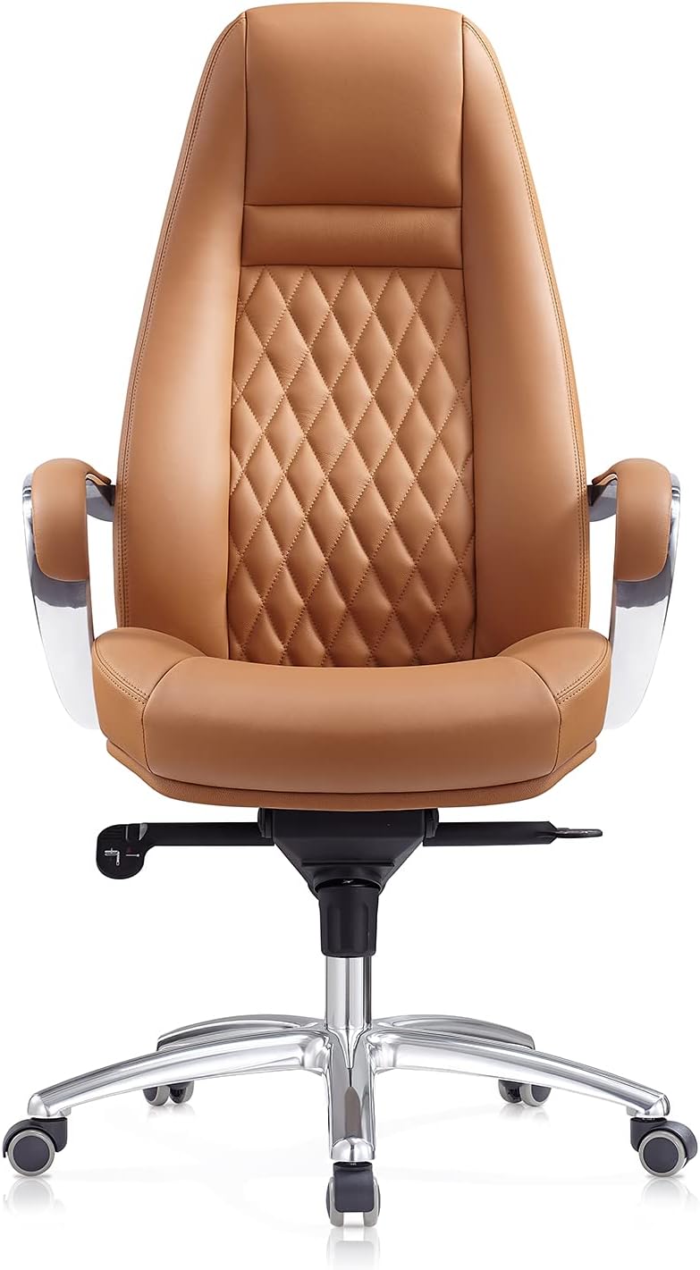 Executive Leather Office Chair with Ergonomic Design