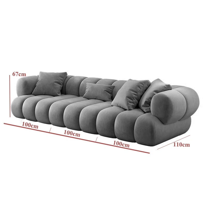 Italian Luxury Sofa Set Deluxe Living Room