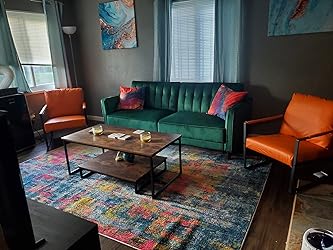 Rustic Brown Coffee Table with Storage & Metal Frame