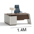 ANDERS Executive Desk Reversible Return 2.0M - Hazelnut & Beige