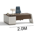 ANDERS Executive Desk Reversible Return 2.0M - Hazelnut & Beige