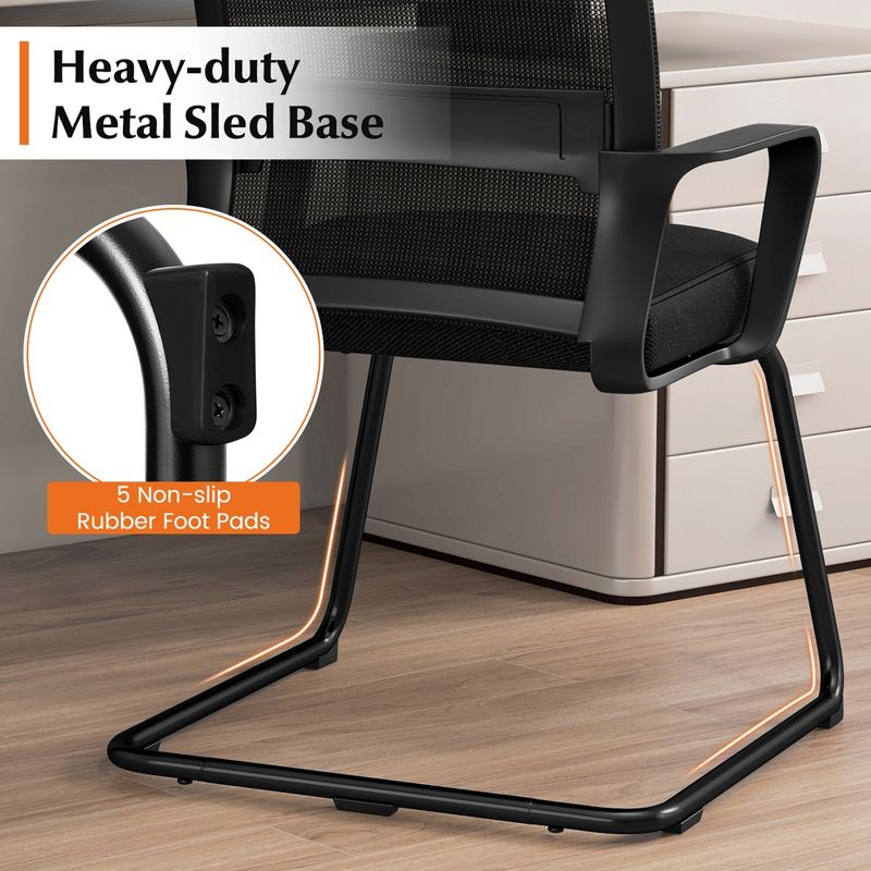 Office Chair with Lumbar Support & Mesh Back