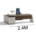 ANDERS Executive Desk Reversible Return 2.0M - Hazelnut & Beige