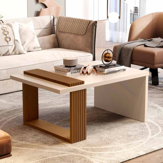 Rectangular Coffee Table for Living Room Pearl Nature 8020 JB Bechara